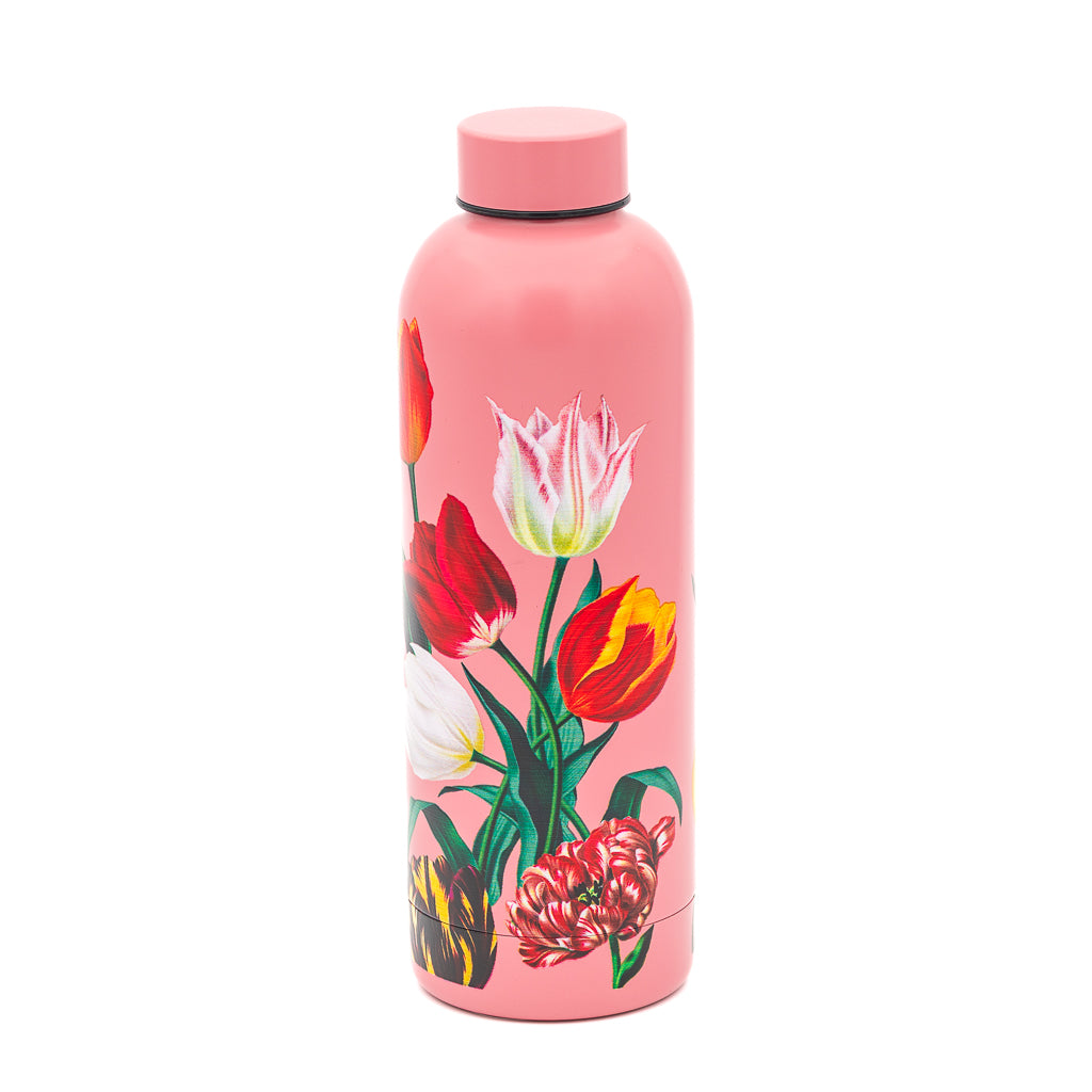 Water Bottle with Tulip print