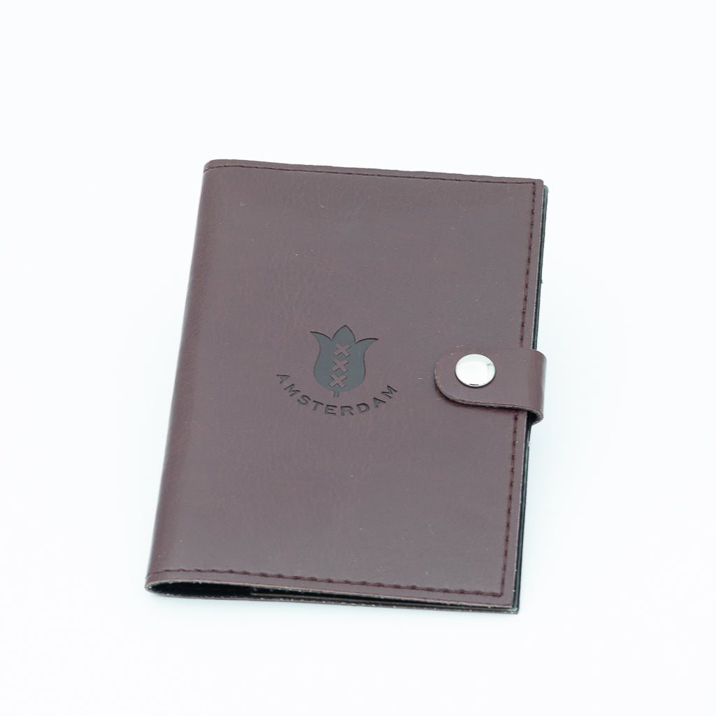 Passport holder with ATM logo
