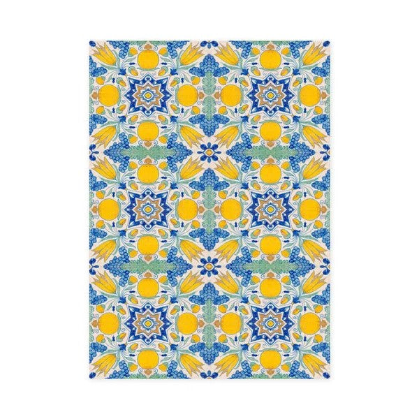 Dish Towel with Tulip Art Design