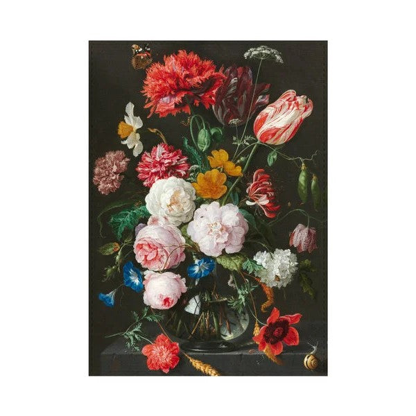 Dish Towel with Tulip Art Design