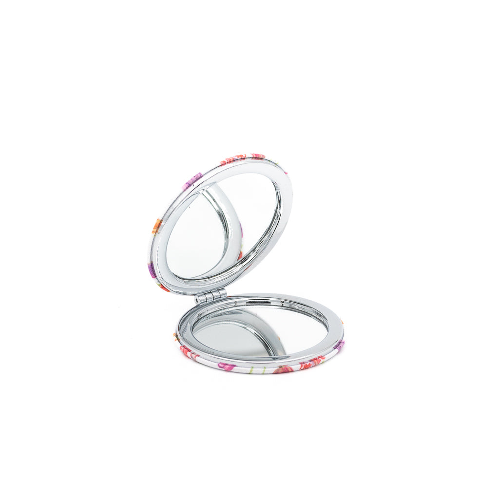 Pocket Mirror with Multi Tulip Print