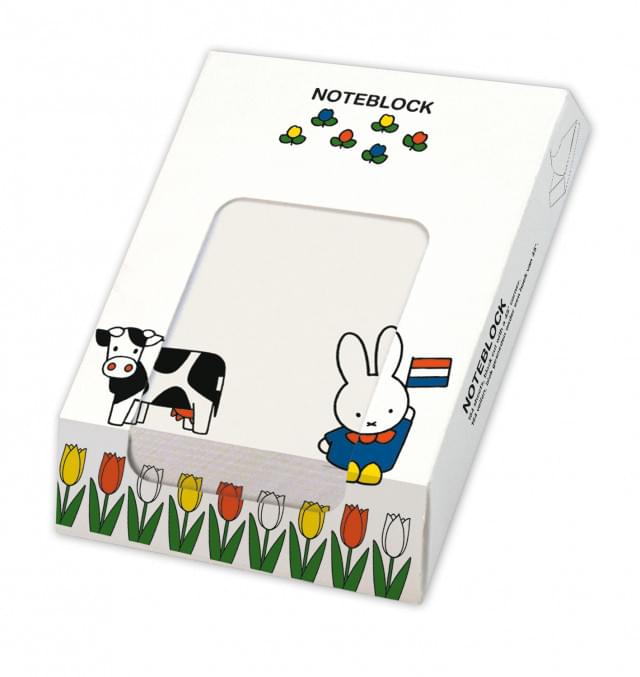 Nijntje (Miffy) Note Block with Tulips and a Cow