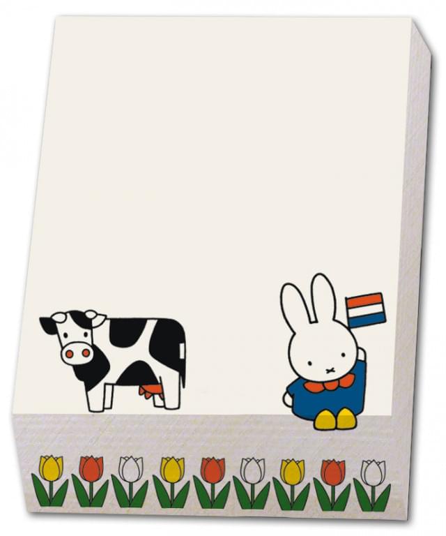 Nijntje (Miffy) Note Block with Tulips and a Cow