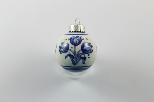 Amsterdam Tulip Museum Small Blue & White Ceramic Tulip Ornament