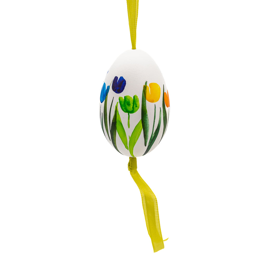 Ornament with Tulip Design Egg shape Large