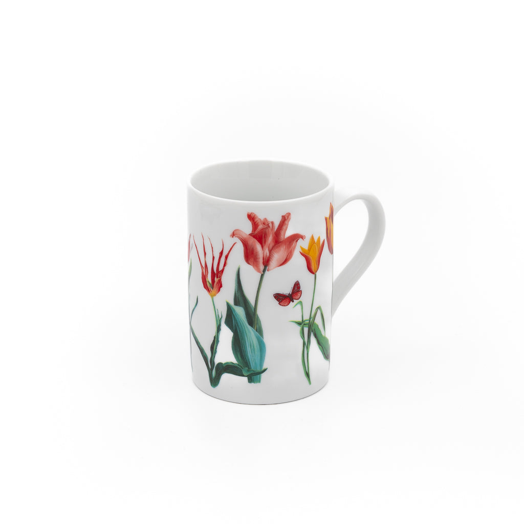 Coffee mug with tulip print