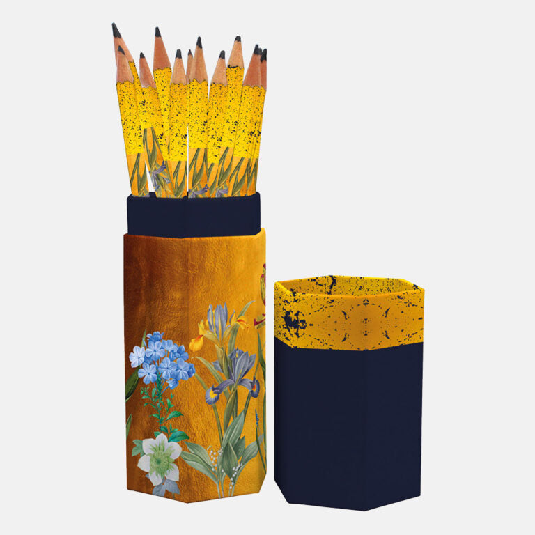 Pencils with Flower Print