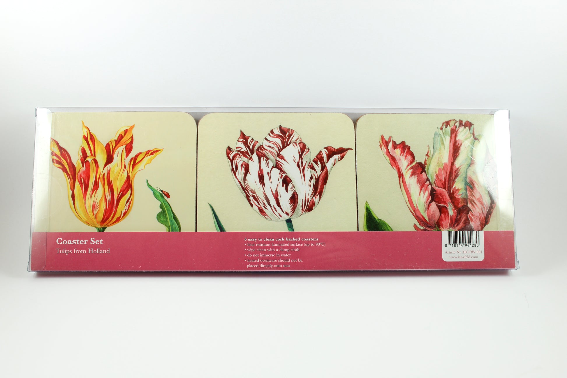 Amsterdam Tulip Museum Watercolor Tulips Coaster Sleeve
