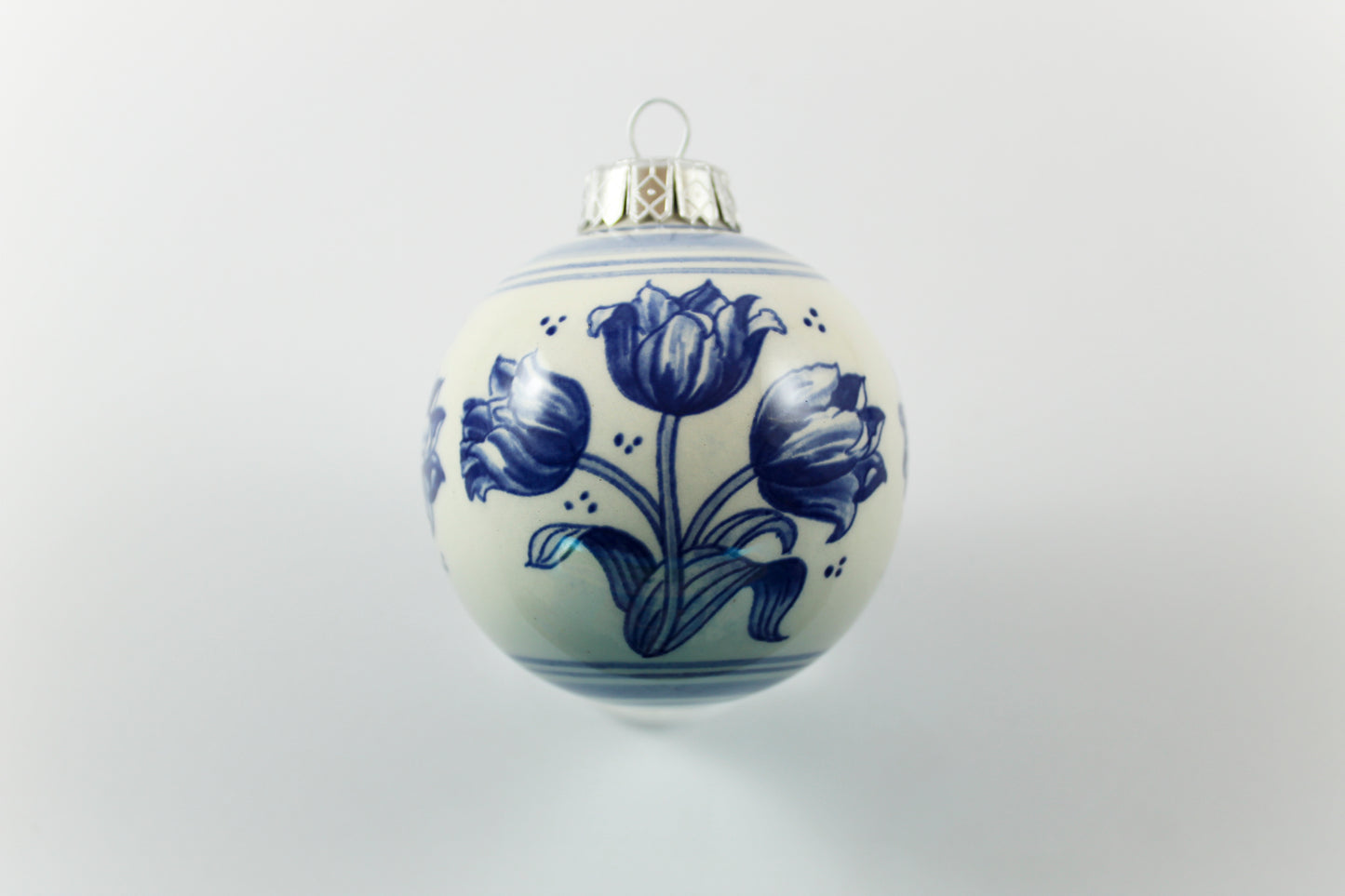 Amsterdam Tulip Museum Large Blue & White Ceramic Tulip Ornament