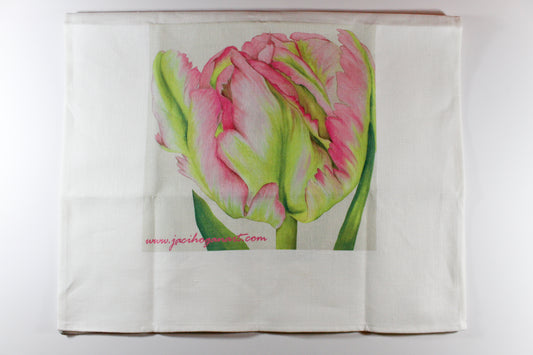 Amsterdam Tulip Museum Green Wave Tulip Jaci Hogan Tulip Tea Towel