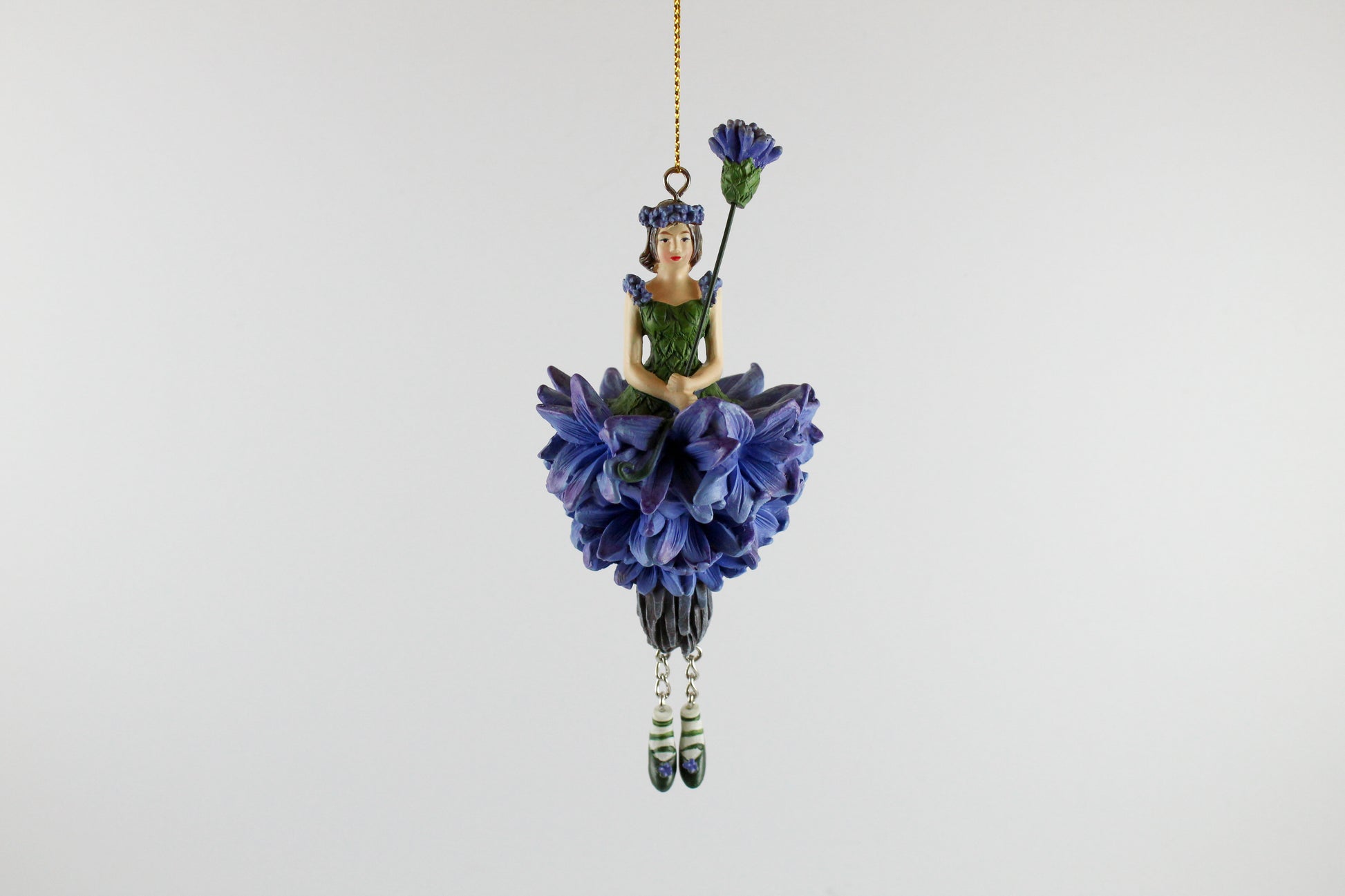 Amsterdam Tulip Museum Cornflower Blue Tulip Fairy Tree Ornament