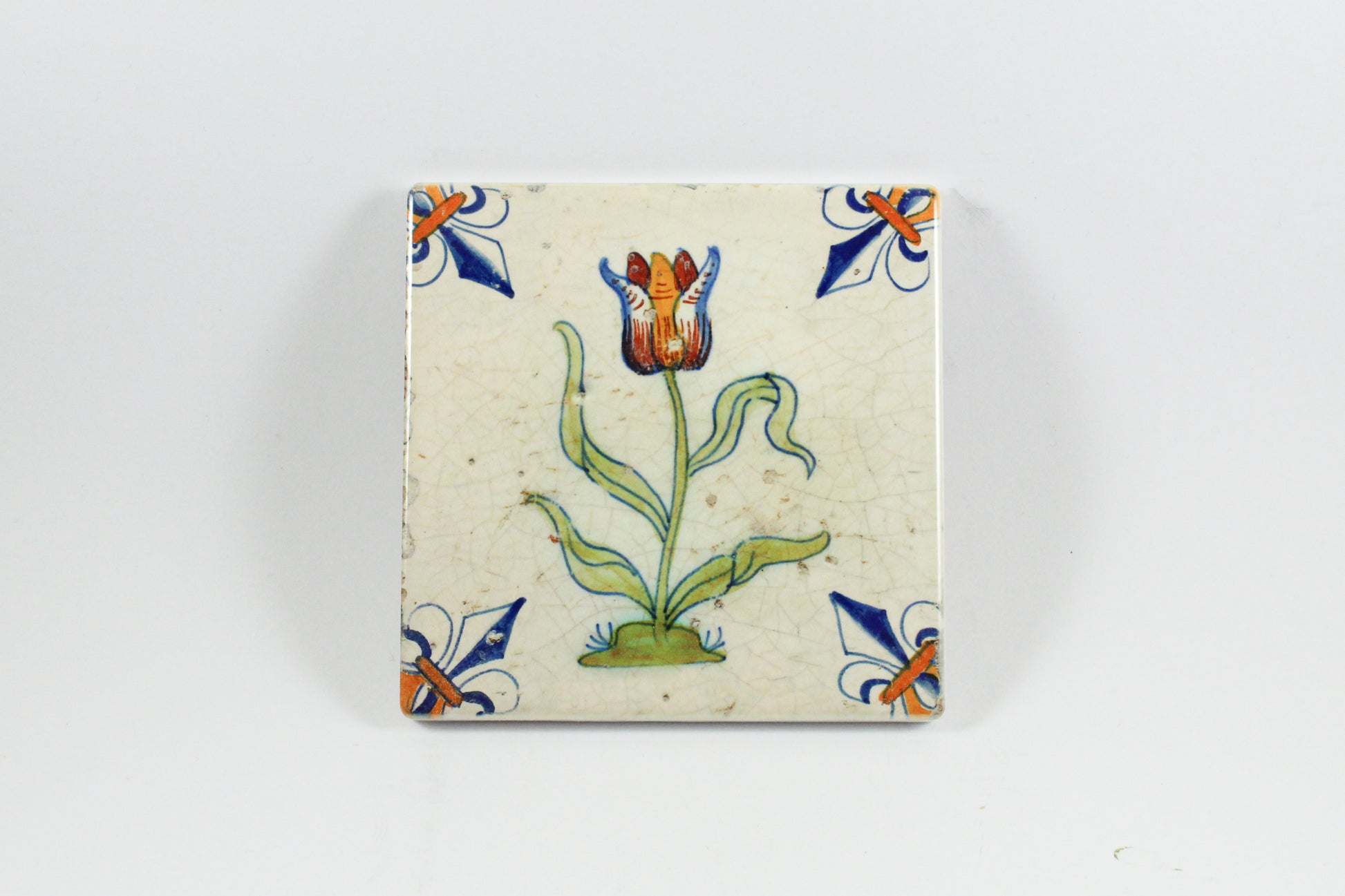 Amsterdam Tulip Museum Single Tulip Old Dutch Ceramic Tile