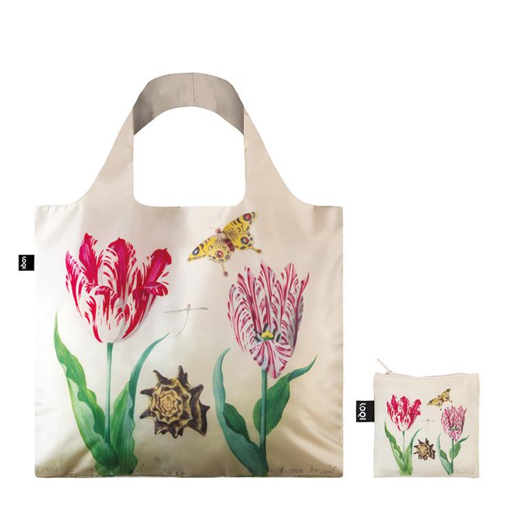 Tulips & Shell Jacob Marrel Amsterdam Tulip Museum Tote Bag With Pouch